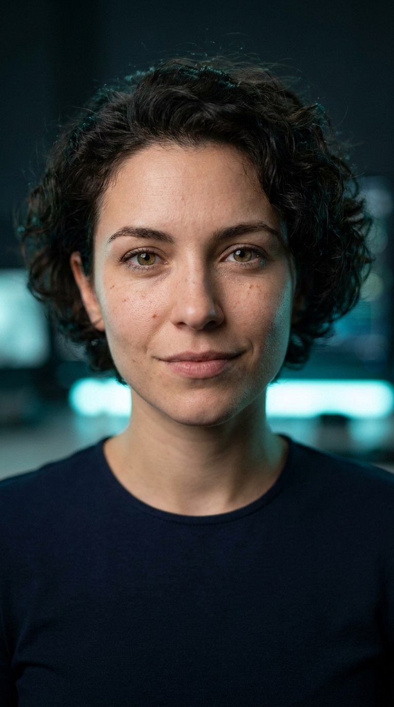 IRIS — AI-generated fictional character, concept visual