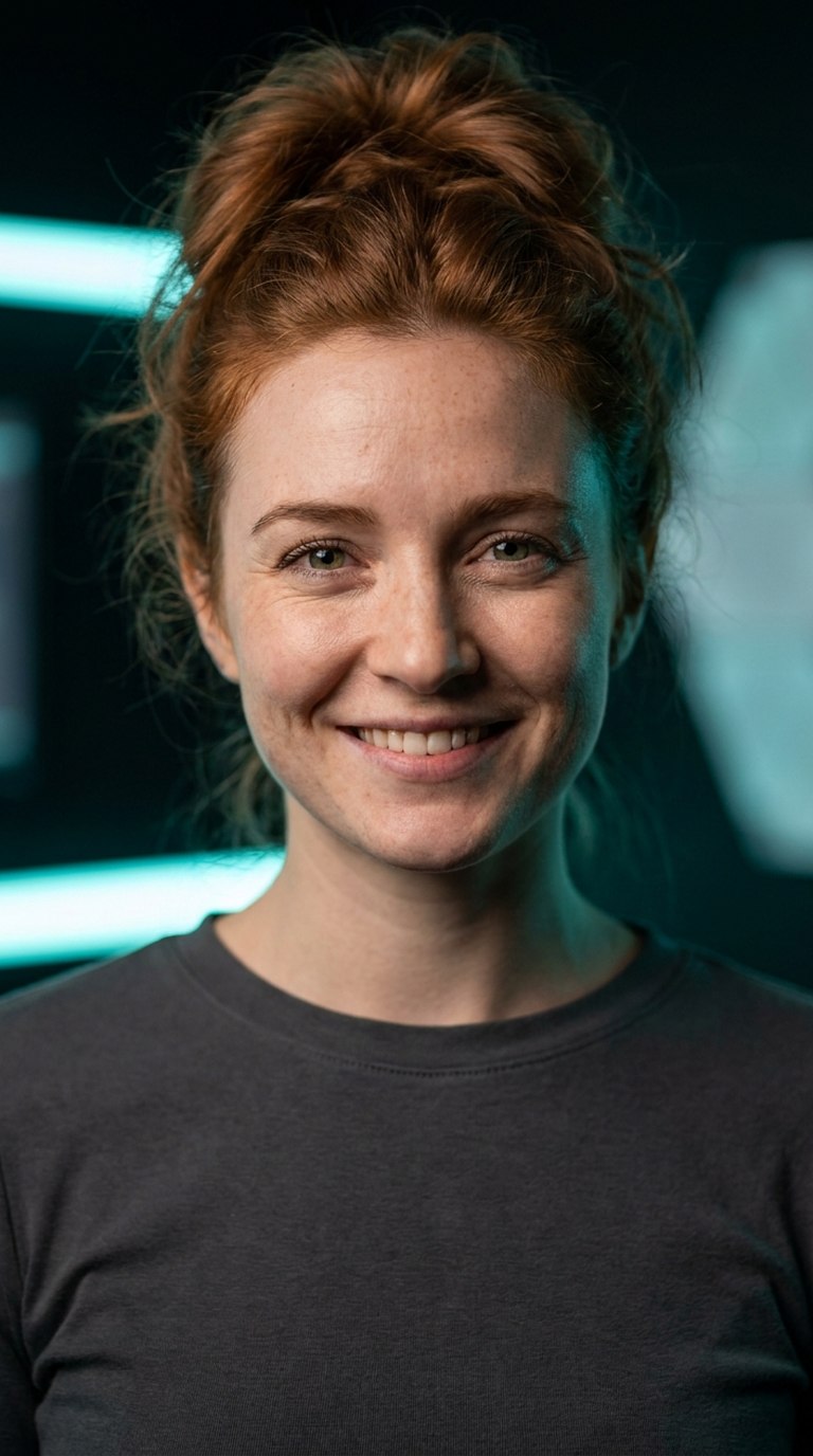 NOVA — AI-generated fictional character, concept visual