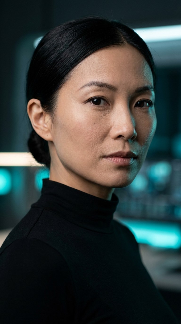 SELENE — AI-generated fictional character, concept visual